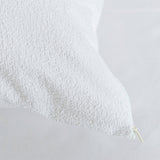 Waterproof Cotton Terry Pillow Protector, White