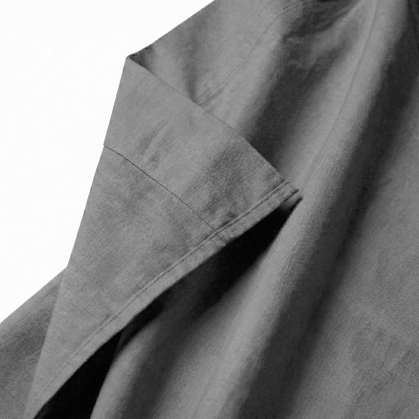 Basic Cotton Flat Sheet, Dark Grey