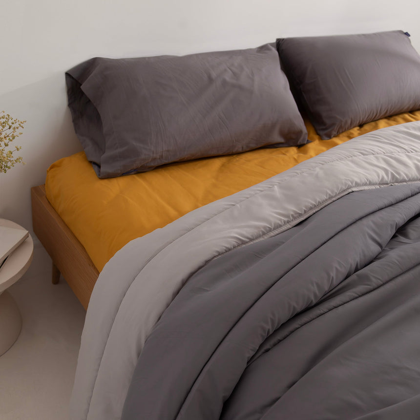 Basic Reversible Comforter, 300 g, Grey