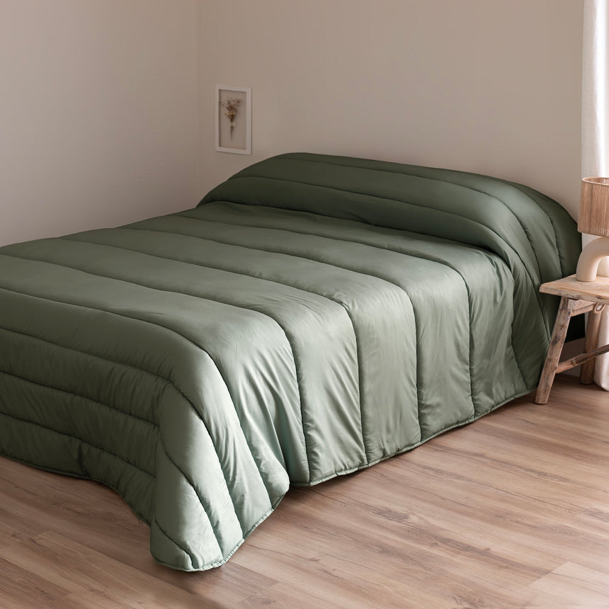 Basic Reversible Comforter, 300 g, Olive Green