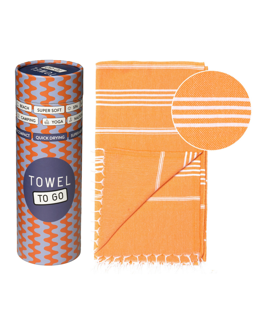 Ipanema Quick-Dry Hammam Towel, Orange