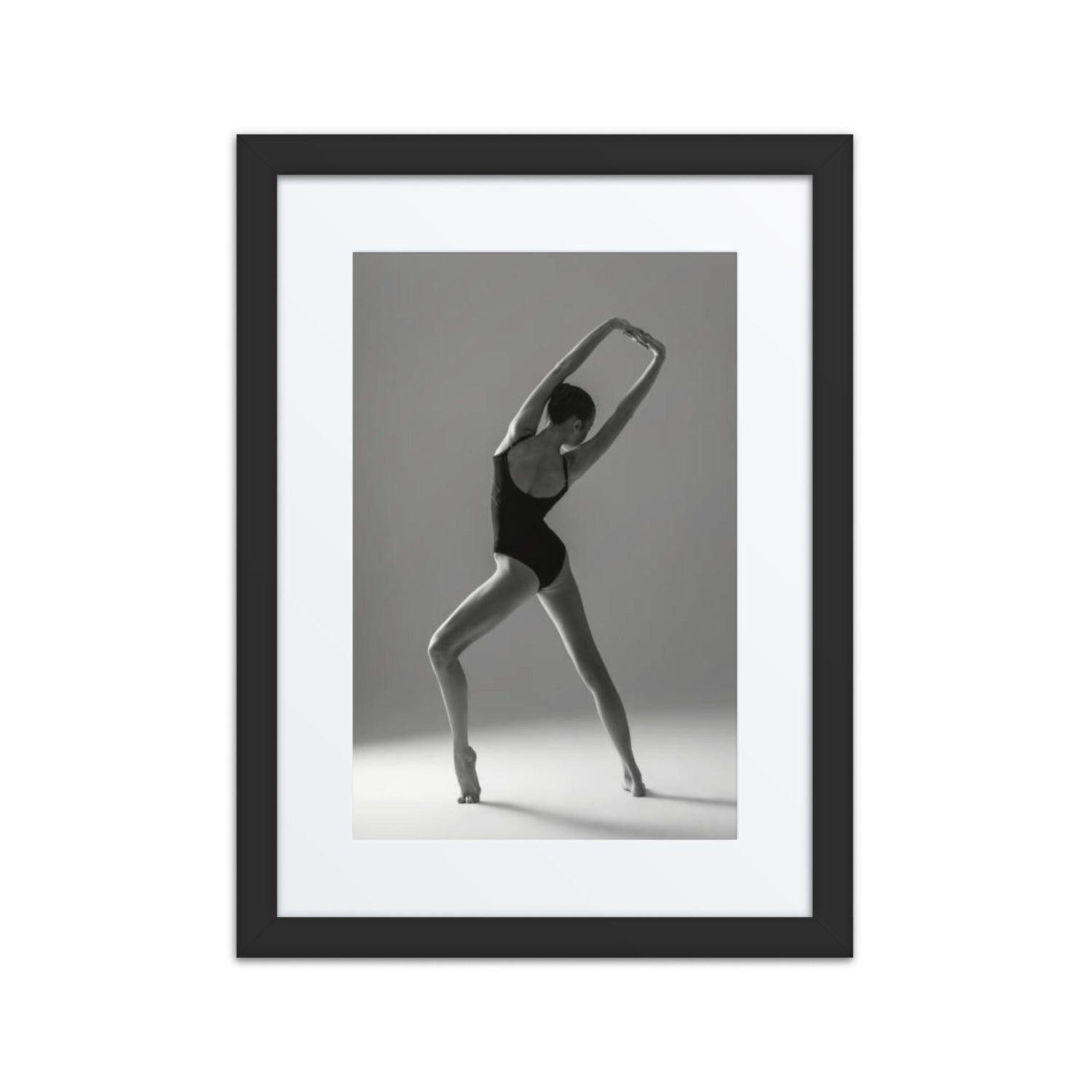 Timeless Grace – Black & White Dance Framed Poster #1 (21.5" H x 17.5" W)