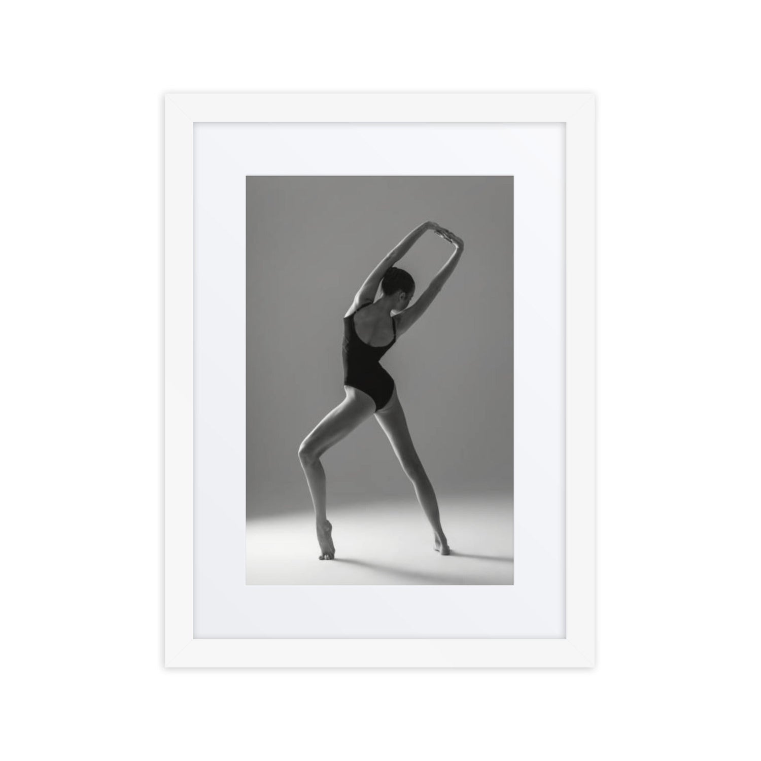 Timeless Grace – Black & White Dance Framed Poster #1 (21.5" H x 17.5" W)