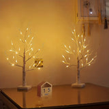 24LT 60.96cm Lighted Birch Tree - Warm White Christmas Lights-4