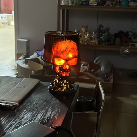 Lava Skull Table Lamp, USB, 20 cm