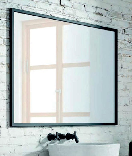 Rectangular Mirror Matte Black Frame