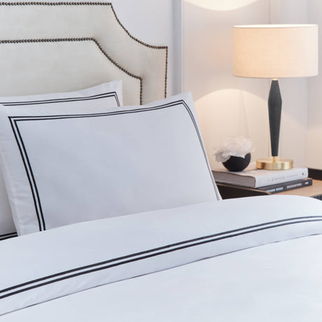 Duvet Cover Elara Embroidered – Black