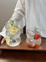 Stacked Bubble Glass Tumbler