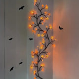 Willow Branch Pumpkin Light String, 54 LEDs