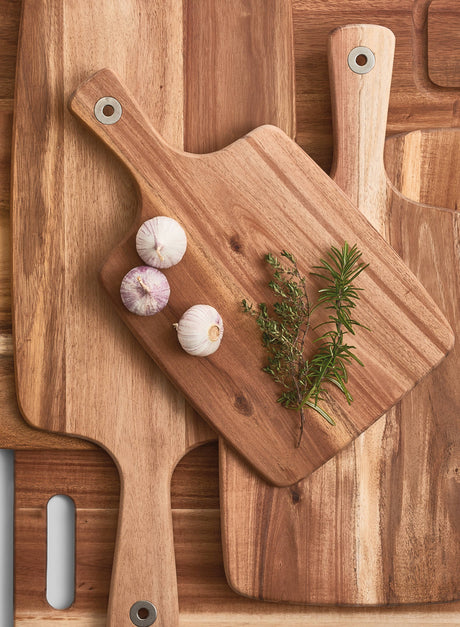 Cutting Board With Handle - Wooden