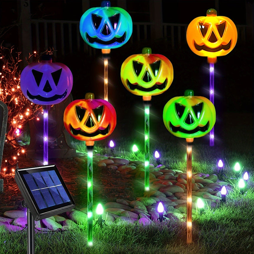 Solar Pumpkin Garden Lights, 6 Lights