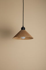 Colt pendant light in plant-based composite, narrow shade
