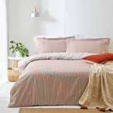 Duvet Cover Hebden Mélange Stripe – Pecan