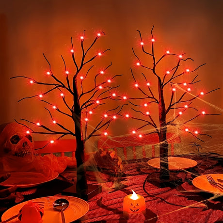 Black Birch Tree Light, 24 LEDs, 61 cm