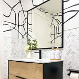 Rectangular Mirror Matte Black Frame