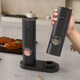 Electric Pepper Grinder Set - 2pcs Household Sea Salt Ginders