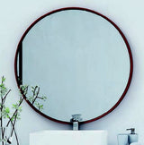 Round Mirror Matte Black Frame