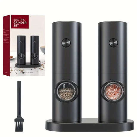 Electric Salt and Pepper Grinders, 2 Pieces