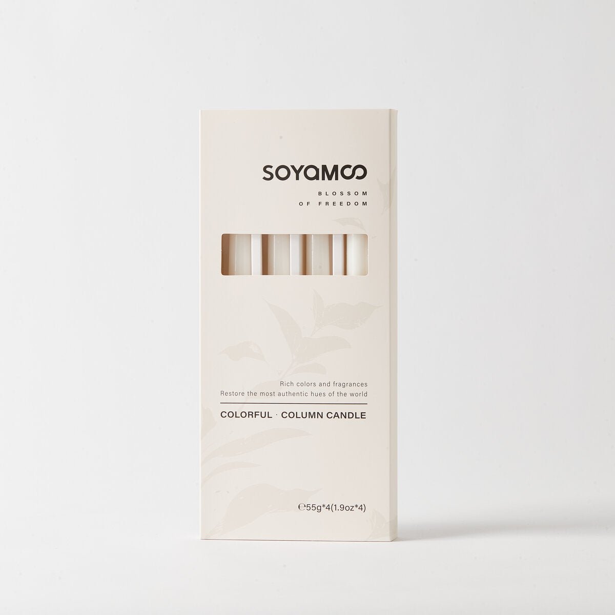 Fresh Linen Colored Taper Candles