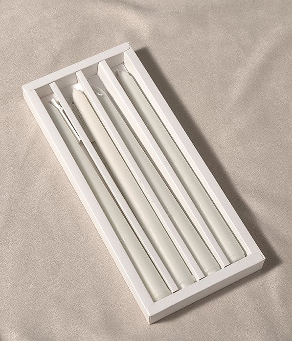 Fresh Linen Colored Taper Candles