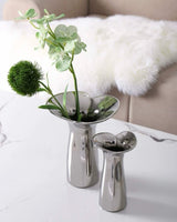 Handcrafted Silver-Glaze Ceramic Vase