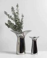 Handcrafted Silver-Glaze Ceramic Vase