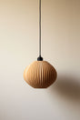 Idali pendant light in plant-based composite, wide shade