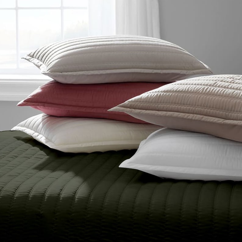Channel stitch - Linen Cotton Quilt Sets