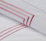 Lines - Linen Cotton Embroidered Edge Duvet Cover Sets