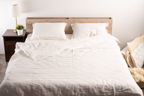 Stonewashed Linen Duvet Cover, Natural or White