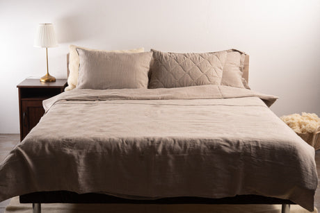Stonewashed Linen Duvet Cover, Natural or White