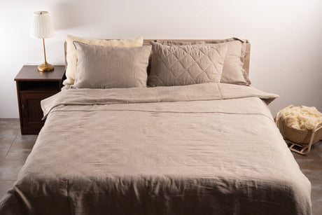 Stonewashed Linen Duvet Cover, Natural or White
