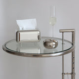 Mirror Silver Tissue Box Cover