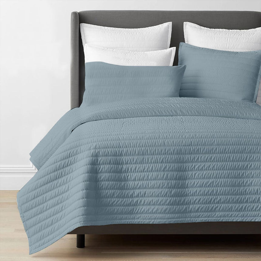 Channel stitch - Linen Cotton Quilt Sets