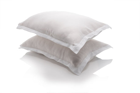 Oxford design Natural linen pillow case, US sizes