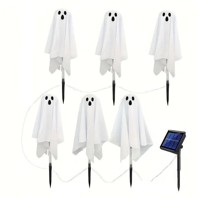 Solar Ghost Garden Lights, 6 Pack