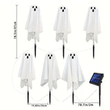 Solar Ghost Garden Lights, 6 Pack