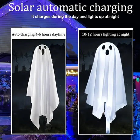 Solar Ghost Garden Lights, 6 Pack