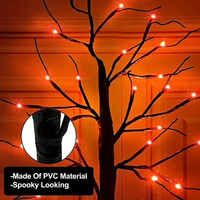 Black Birch Tree Light, 24 LEDs, 61 cm