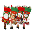 Four printed Christmas stockings
