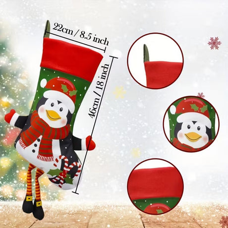 Christmas Stocking Set Holiday Decorations (4pcs)-1