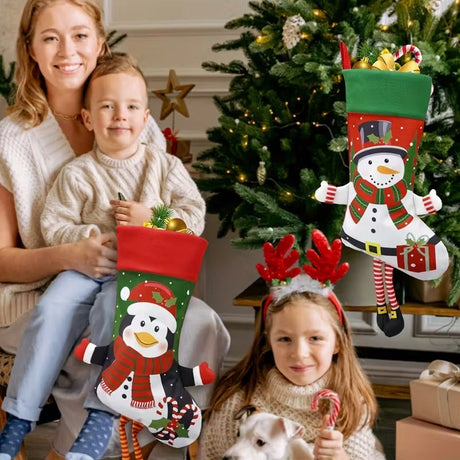 Christmas Stocking Set Holiday Decorations (4pcs)-2