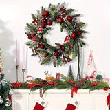 Candy Cane Christmas Wreath, 45 cm