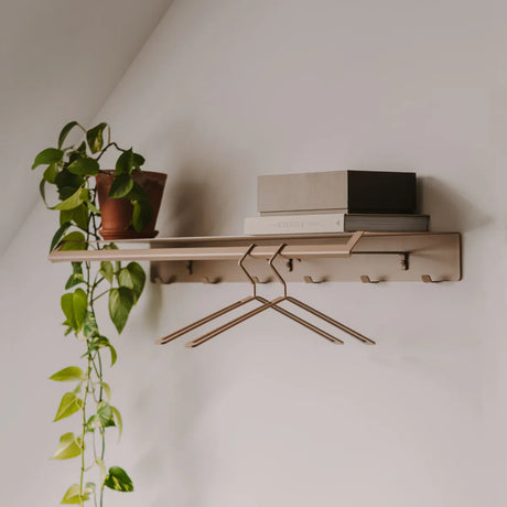 Wall Coat Rack Lyon – Shelf with Hooks