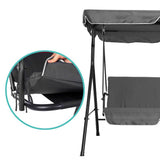 Garden Swing Bed, Grey
