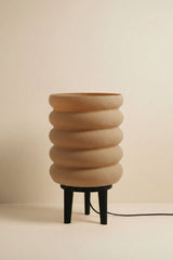 Luan table lamp in plant-based composite
