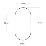 Oval Mirror Polished Edge