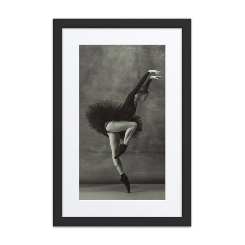 Onyx Elegance | Dance-Art Framed Poster #76 (23.5" H x 17.5" W)