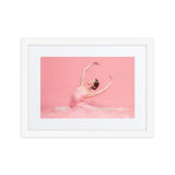 Pink Ballerina | Dance-Art Framed Poster #42 (17.5" H x 21.5" W)