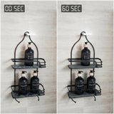 Mafi Home Double Shower Organiser with Diatomite Base
